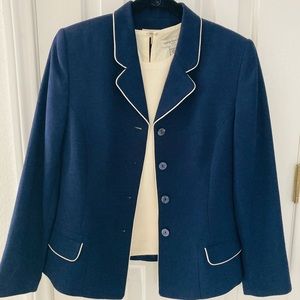 Amanda Smith Petite Blue Three Piece Suit